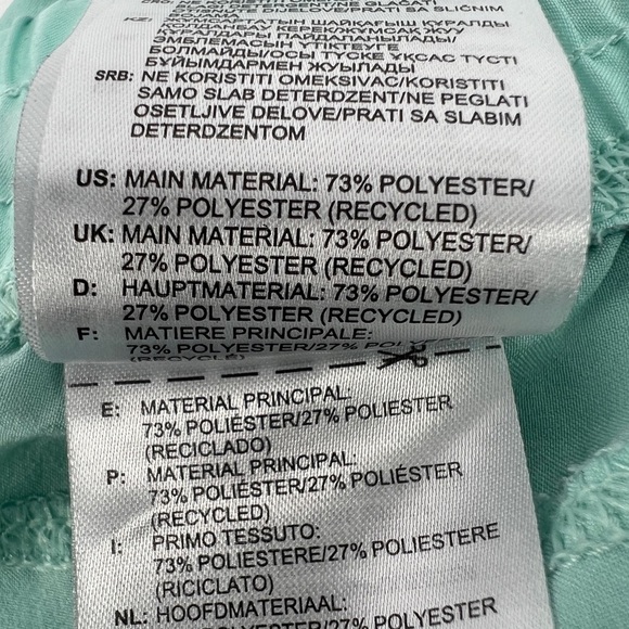 Adidas Seafoam Dri Fit Athletic Shorts Size Medium (12/14) Women’s - Picture 5 of 5